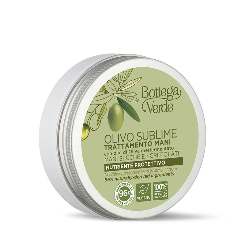 Image of Bottega Verde Olivo Sublime - trattamento mani - nutriente protettivo - con olio di Oliva iperfermentato '' mani secche e screpolate