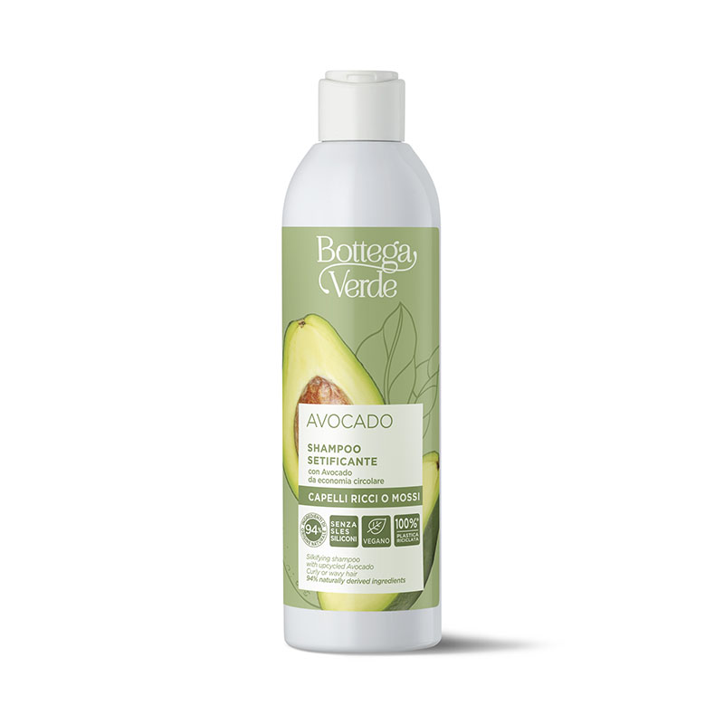 Image of Bottega Verde AVOCADO - Shampoo setificante - con Avocado da economia circolare - capelli ricci o mossi