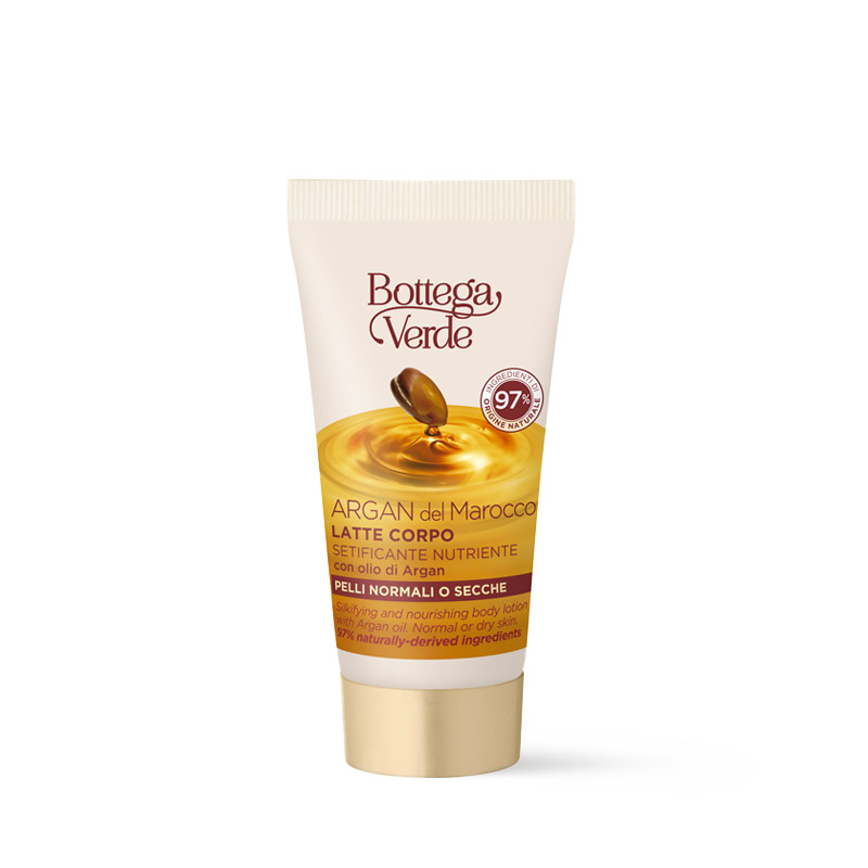 Argan del Marocco - Body lotion - Silkifying and nourishing - With Argan oil (30 ml) - Normal or dry skin