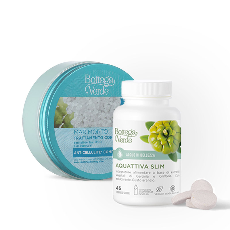Offerta Mar Morto: Trattamento corpo + Aquattiva Slim - Integratore