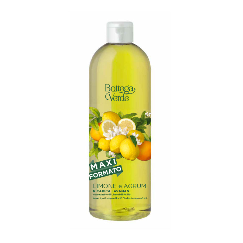 Limone e Agrumi - Hand liquid soap refill with Sicilian Lemon Extract (750 ml)
