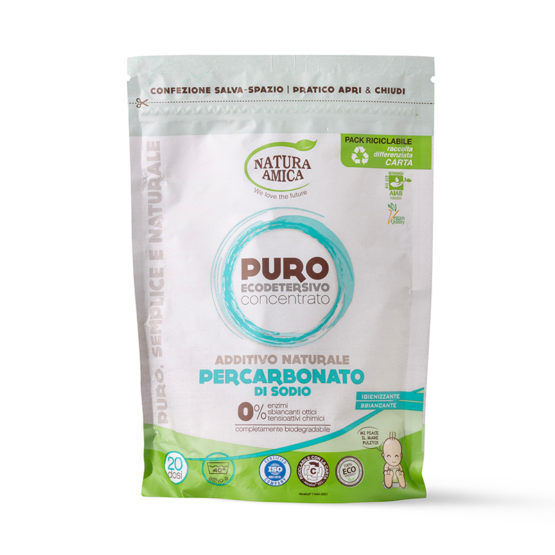 NATURA AMICA Puro Ecodetersivo Concentrato Additivo naturale Percarbonato di Sodio
