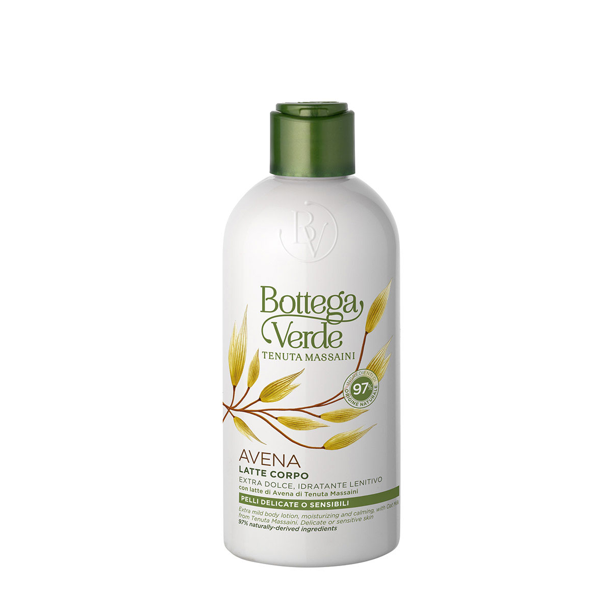 AVENA - Extra mild body lotion, moisturizing and calming, with Oat Milk from Tenuta Massaini (250 ml) - delicate or sensitive skin