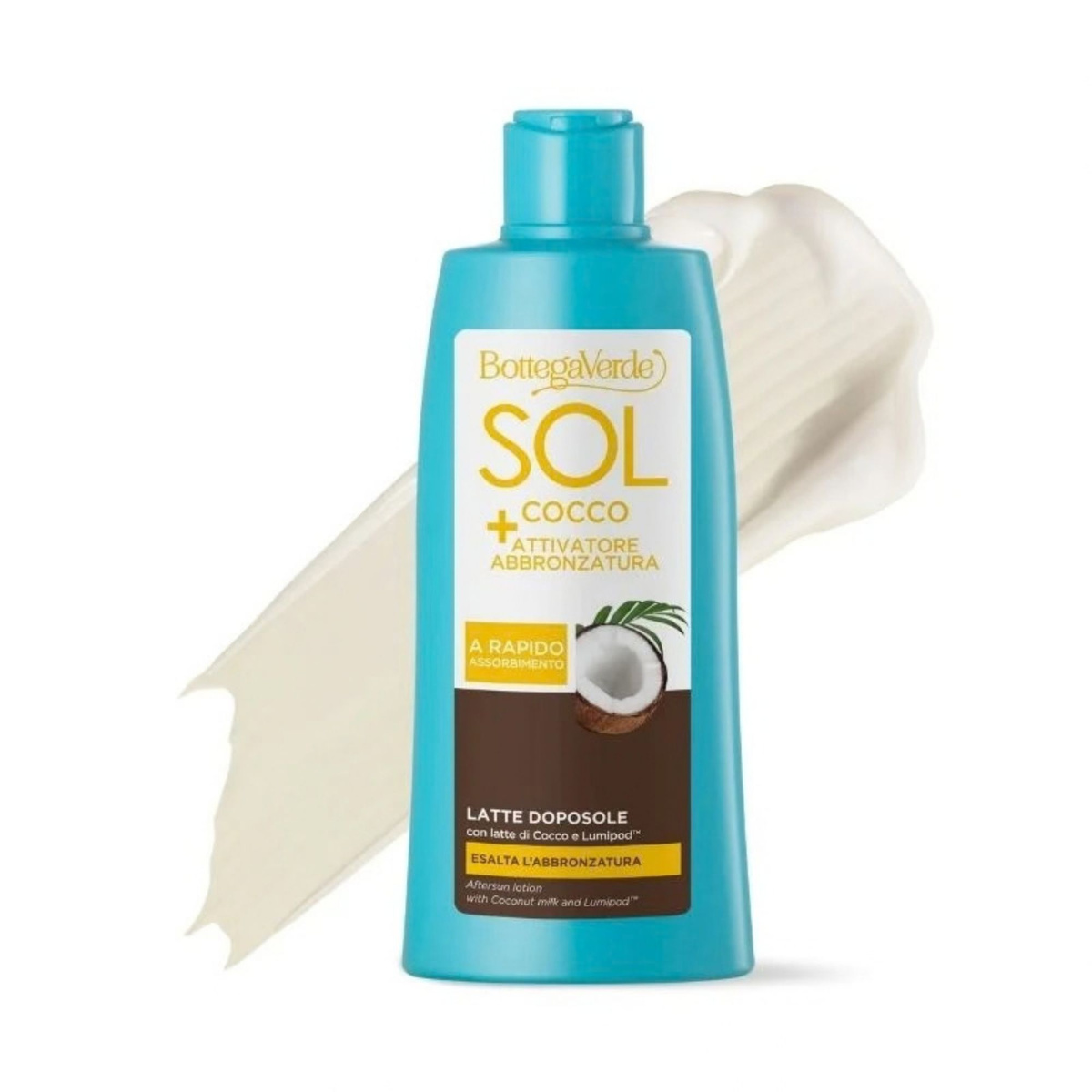 SOL Cocco + Tan Activator - Aftersun lotion - rapidly absorbed - with Coconut milk and Lumipod (200 ml) - enhances your tan