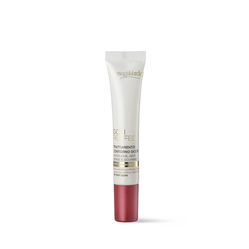 Bottega Verde Goji Perfect - Trattamento contorno occhi - antirughe, anti borse e occhiaie - con PRO-Retinolo ed estratto di Goji - tutti i tipi di pelle
