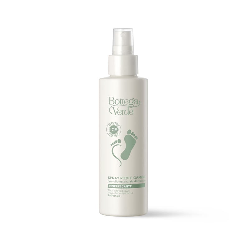 Spray pies y piernas, con aceite esencial de Menta (125 ml) - refrescante