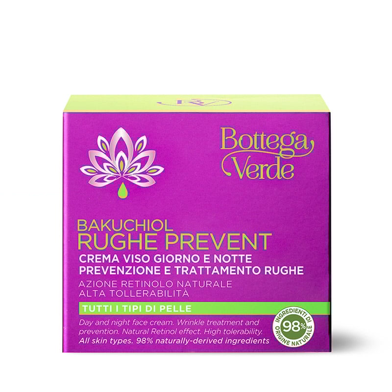 Day and night face cream - wrinkle treatment and prevention - natural Retinol effect - high tolerability (50 ml) - all skin types