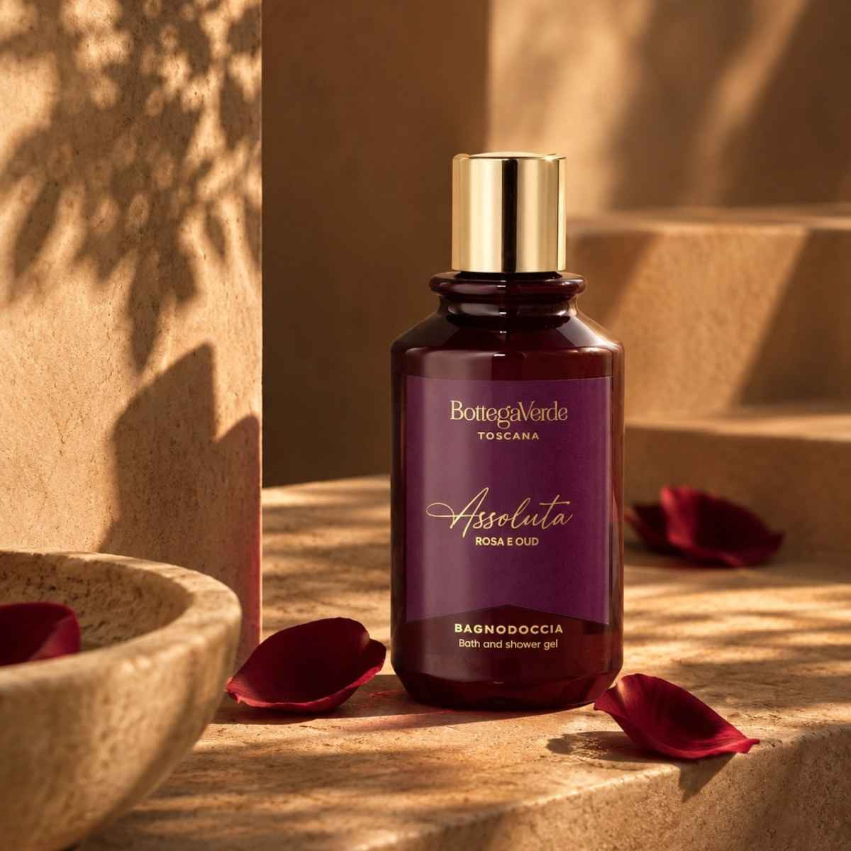 Assoluta - Rosa e Oud - Bath and shower gel (250 ml)