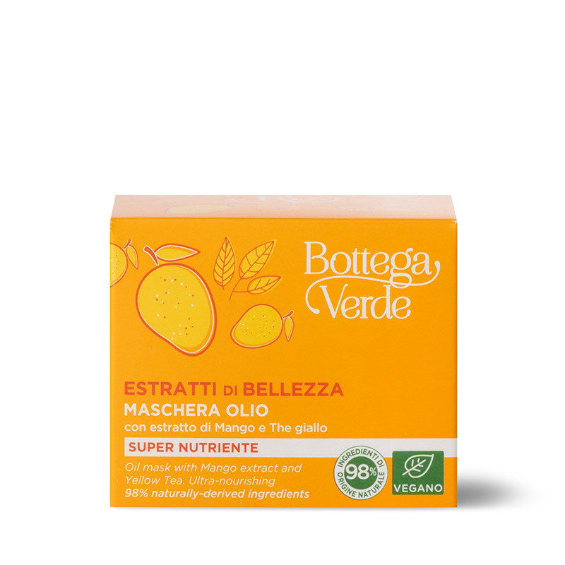 Estratti di bellezza - Maschera olio  - con estratto di Mango e The giallo - super nutriente