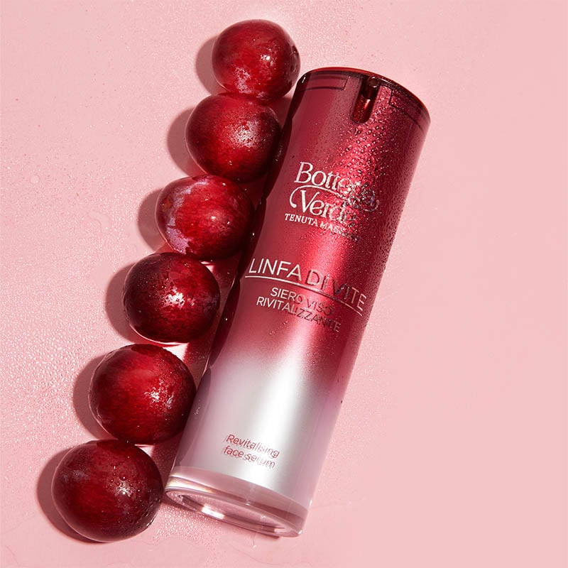 Linfa di Vite - Revitalising face serum - global action - with Vine Sap and a phytocomplex obtained from Palazzo Massaini Red grapes (25 ml) - all skin types