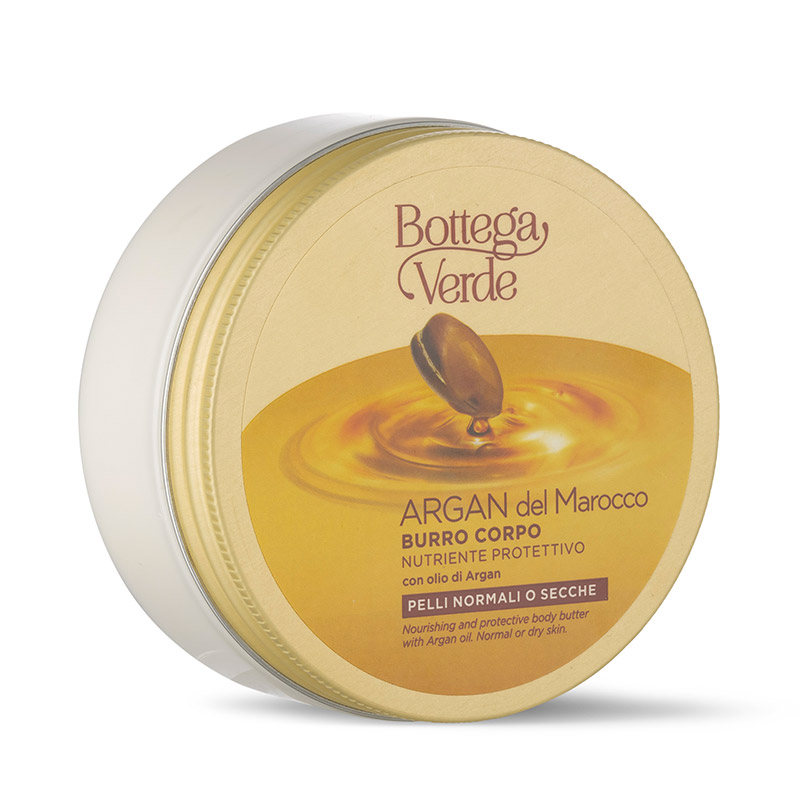 Argan del Marocco - Burro corpo - nutriente protettivo - con olio di Argan - pelli normali o secche