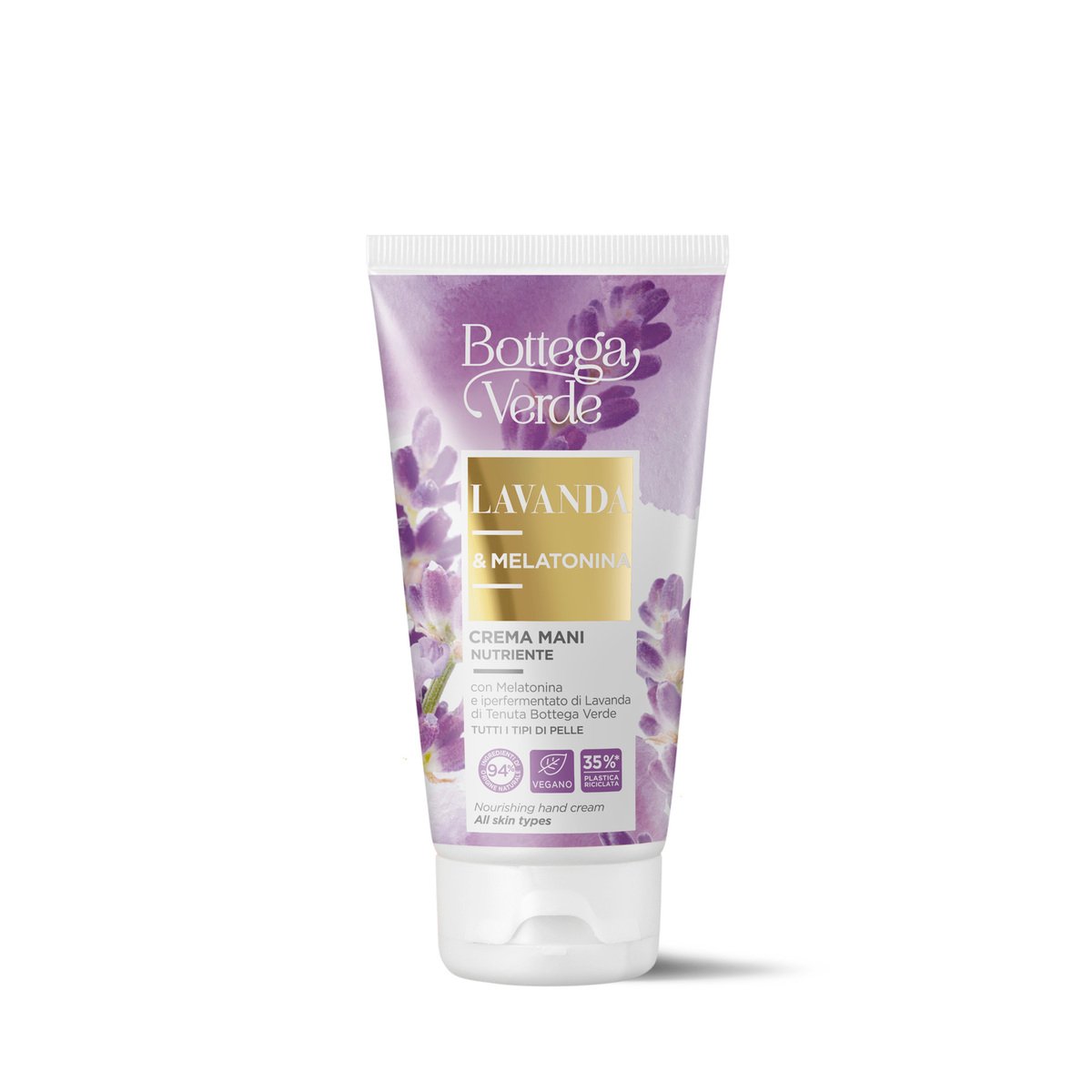 Nourishing hand cream- with Melatonin and hyperfermented Lavender extract from Tenuta Bottega Verde (75 ml) - for all skin types