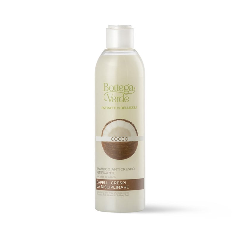 Image of Bottega Verde Estratti di bellezza - Cocco - Shampoo anticrespo setificante - con latte di Cocco - capelli crespi da disciplinare