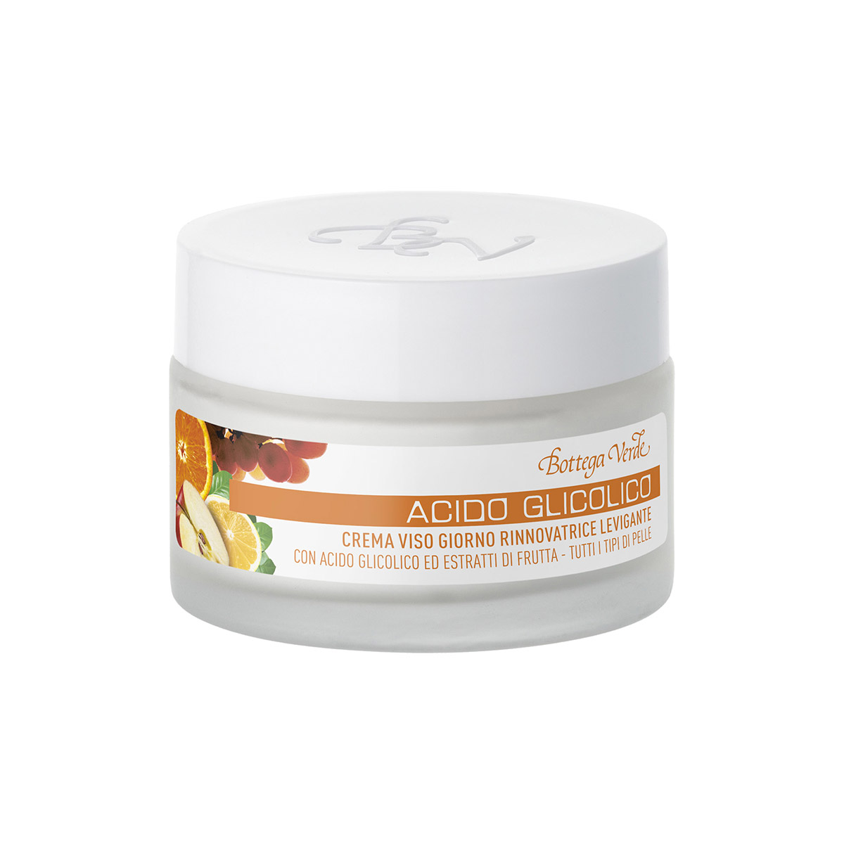 Acido Glicolico - Crema viso giorno rinnovatrice levigante con Acido Glicolico ed estratti di Frutta
