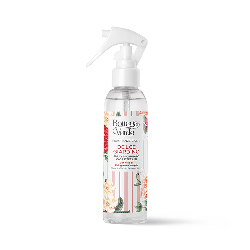 Fragranze Casa - Dolce Giardino - Spray perfumado para ambiente y tejidos con notas de Granada y Vainilla (150 ml)