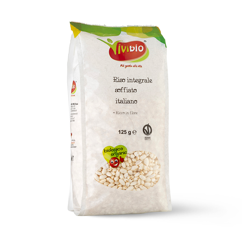 VIVI BIO Riso integrale italiano soffiato bio