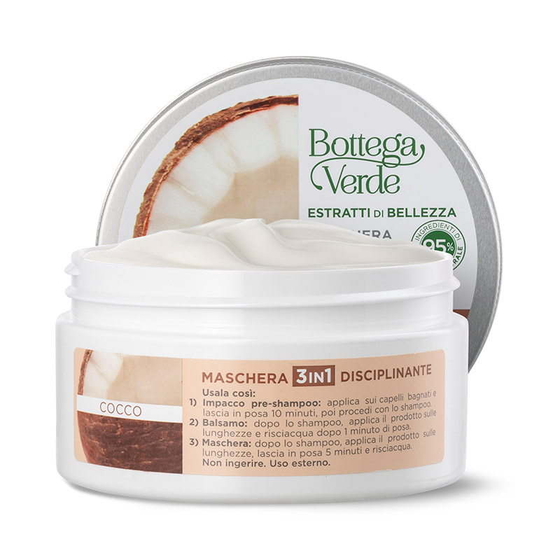 Estratti di bellezza - Coconut - 3-in-1 smoothing mask - with Coconut milk (200 ml) - to control frizzy hair