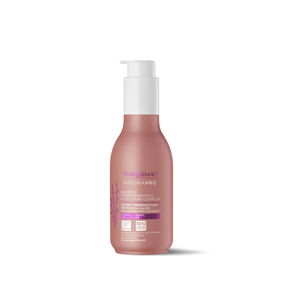 Protector termoactivo - protege del calor de la plancha - con Bambú hiperfermentado y LISS CARE COMPLEX (125 ml) - cabello encrespado para alisar