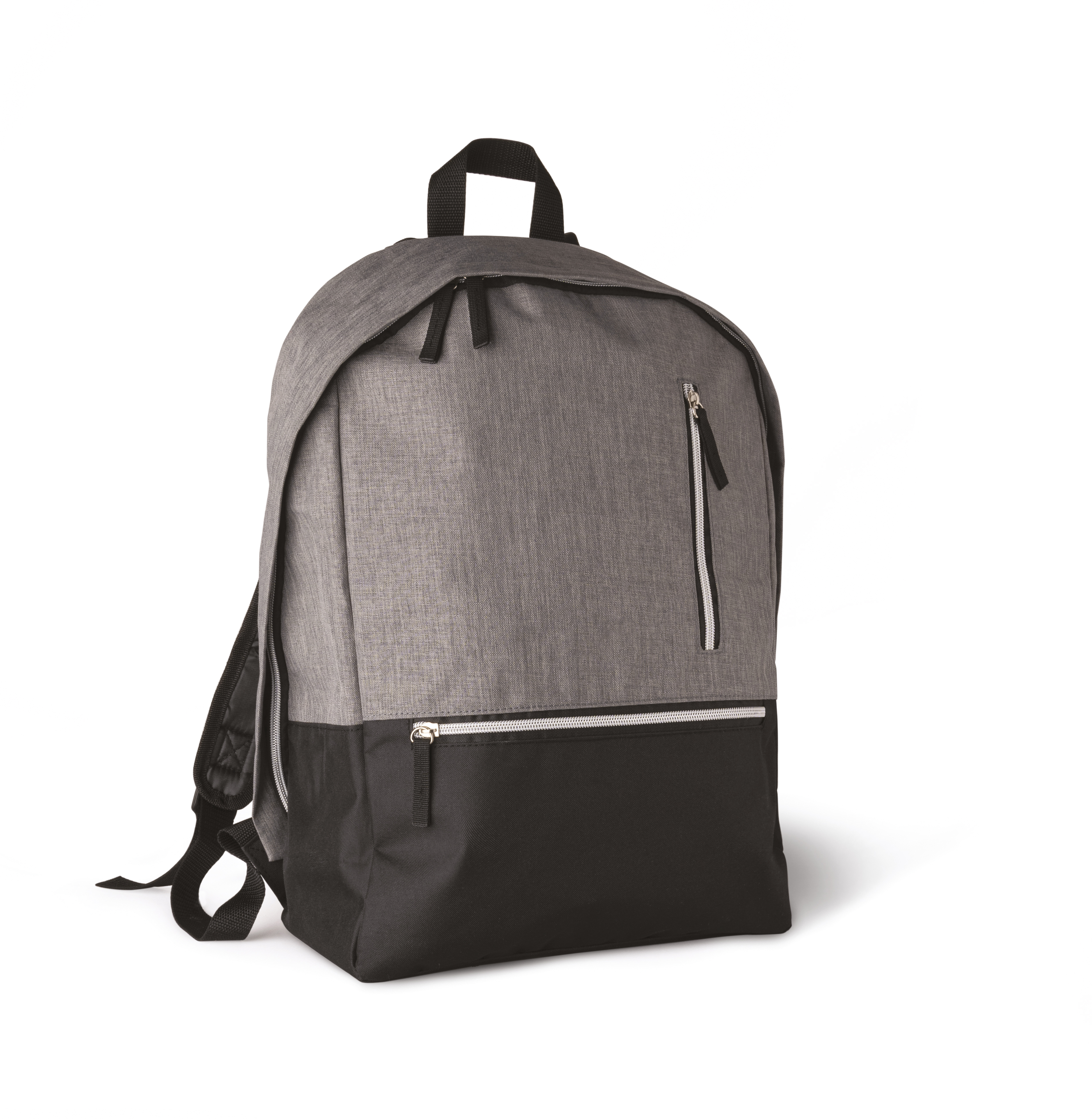 City Glam backpack - grey mélange and black