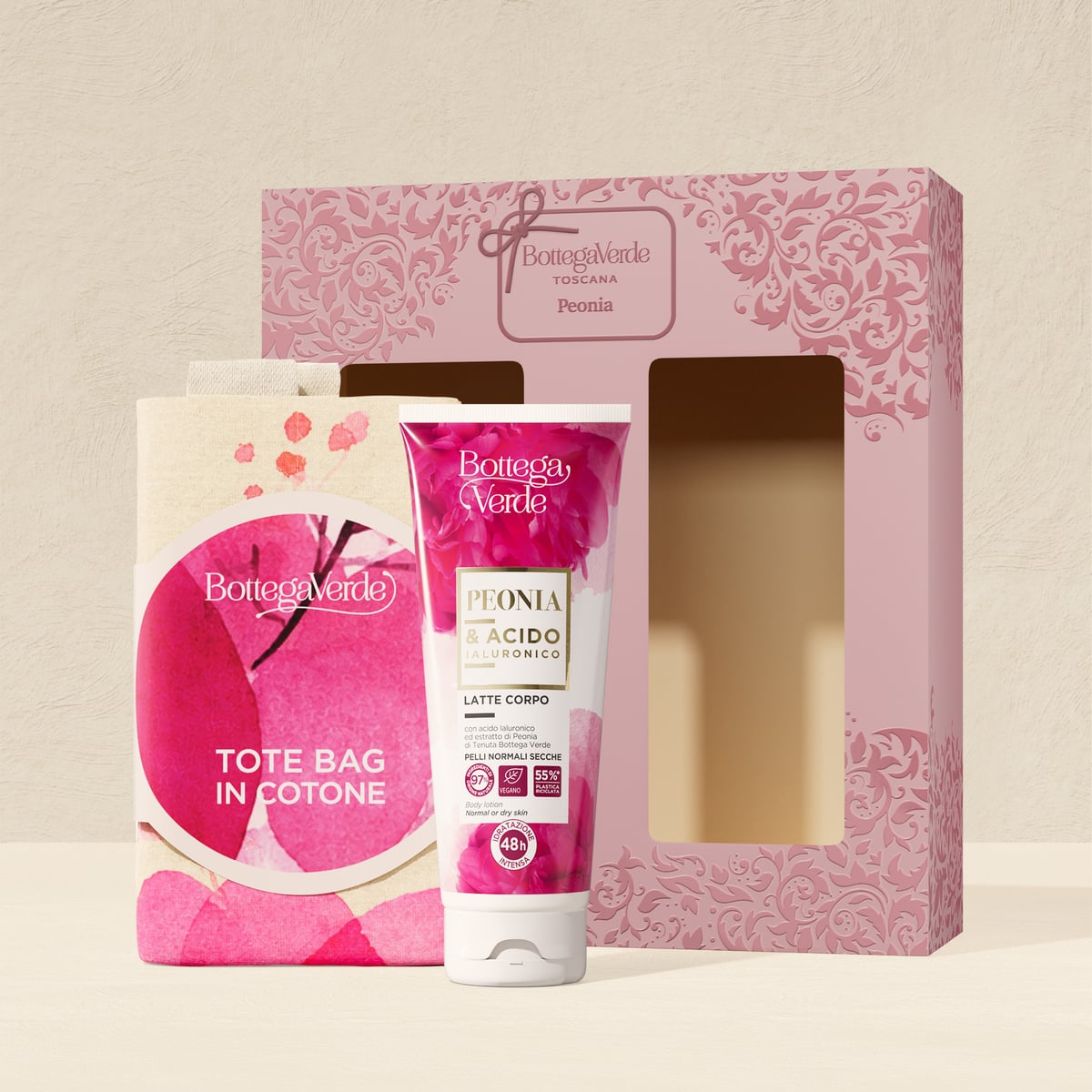 Peonia tote bag gift idea