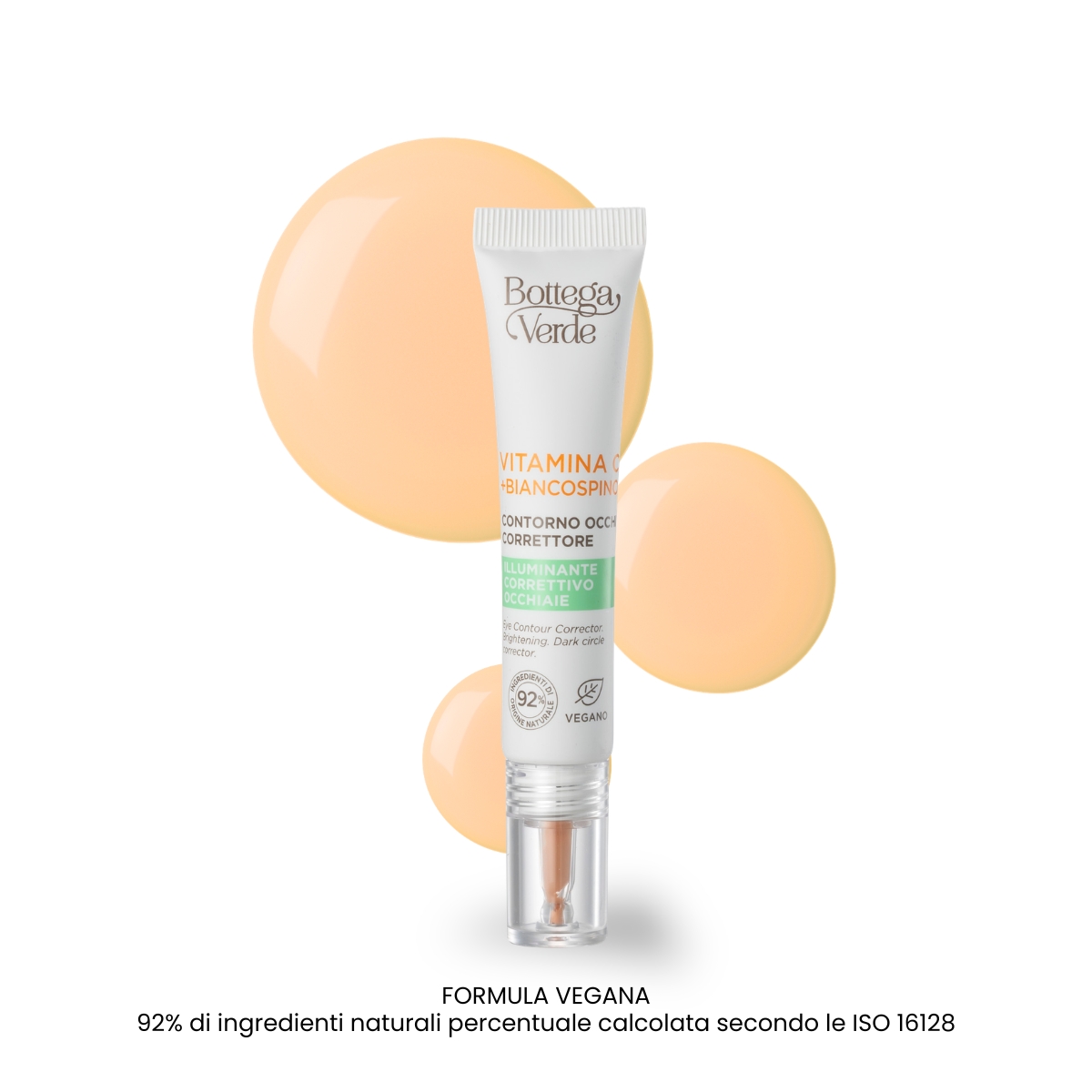 Vitamin C + Hawthorn - Eye contour concealer - with Vitamin C, Hawthorn and Caffeine (10 ml) - brightener and concealer for dark circles