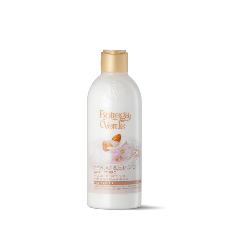 Bottega Verde MANDORLE DOLCI - Latte corpo - emolliente nutriente - con olio e latte di Mandorle dolci - pelli normali