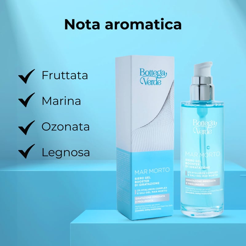 Mar Morto - Moisturizing booster gel serum - with Hyaluron Complex and Dead Sea Salts (100 ml) - immediate, lasting moisturizing