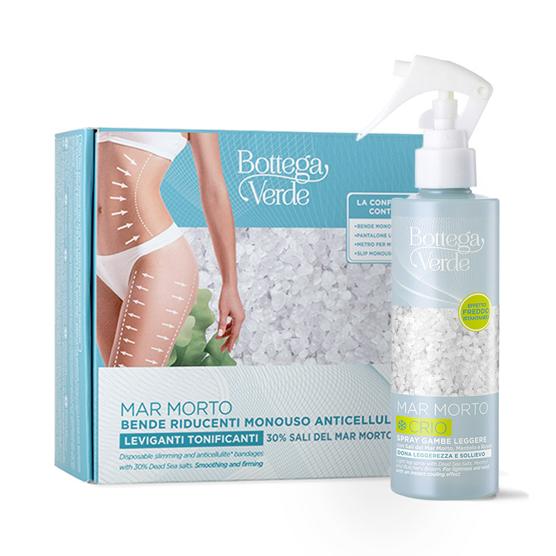 Mar Morto Offer: Disposable slimming and anticellulite* bandages + Light leg spray