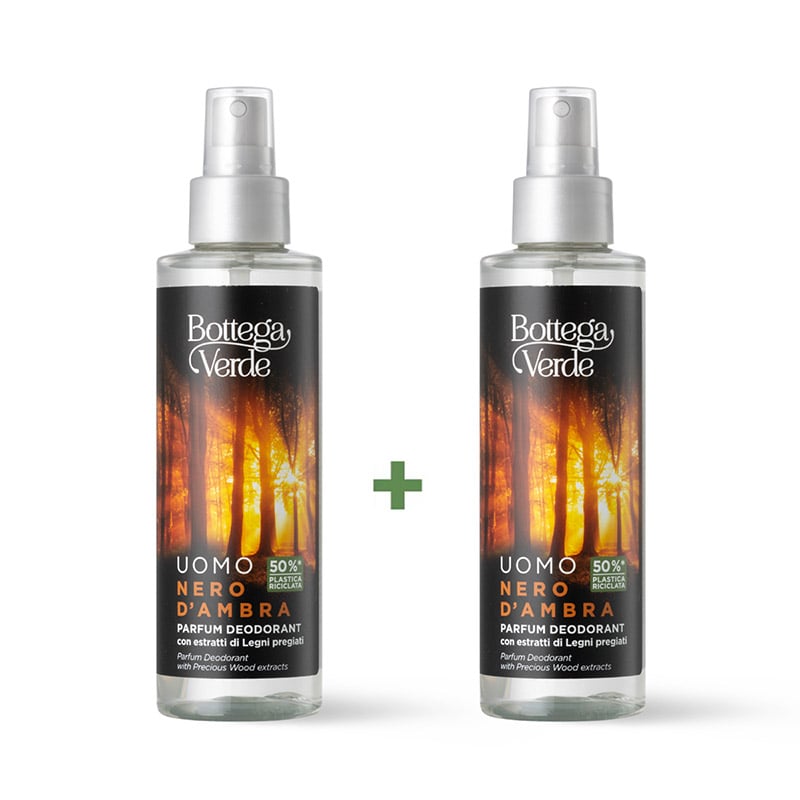 **OFERTA 1+1** UOMO - Nero d'Ambra - Desodorante perfumado con extractos de Maderas preciosas (150 ml)