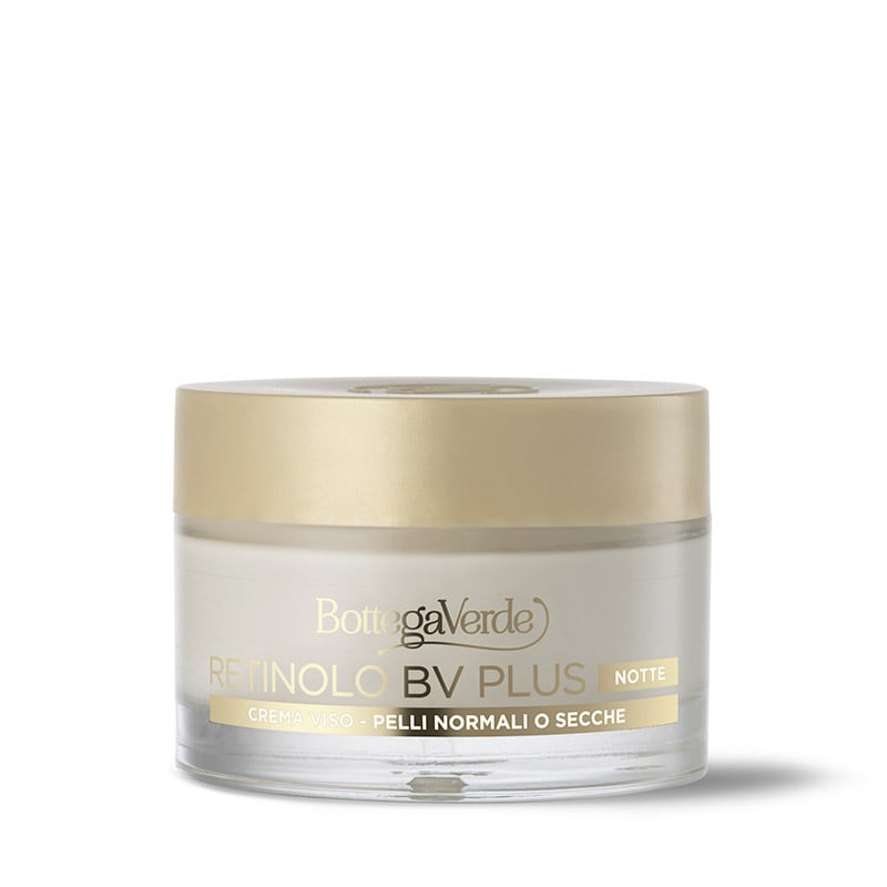 Image of Bottega Verde Retinolo Bv Plus - Crema viso notte - antietà, elasticizzante - con Pro-Retinolo e acido laluronico (50 ml) - pelli normali o secche