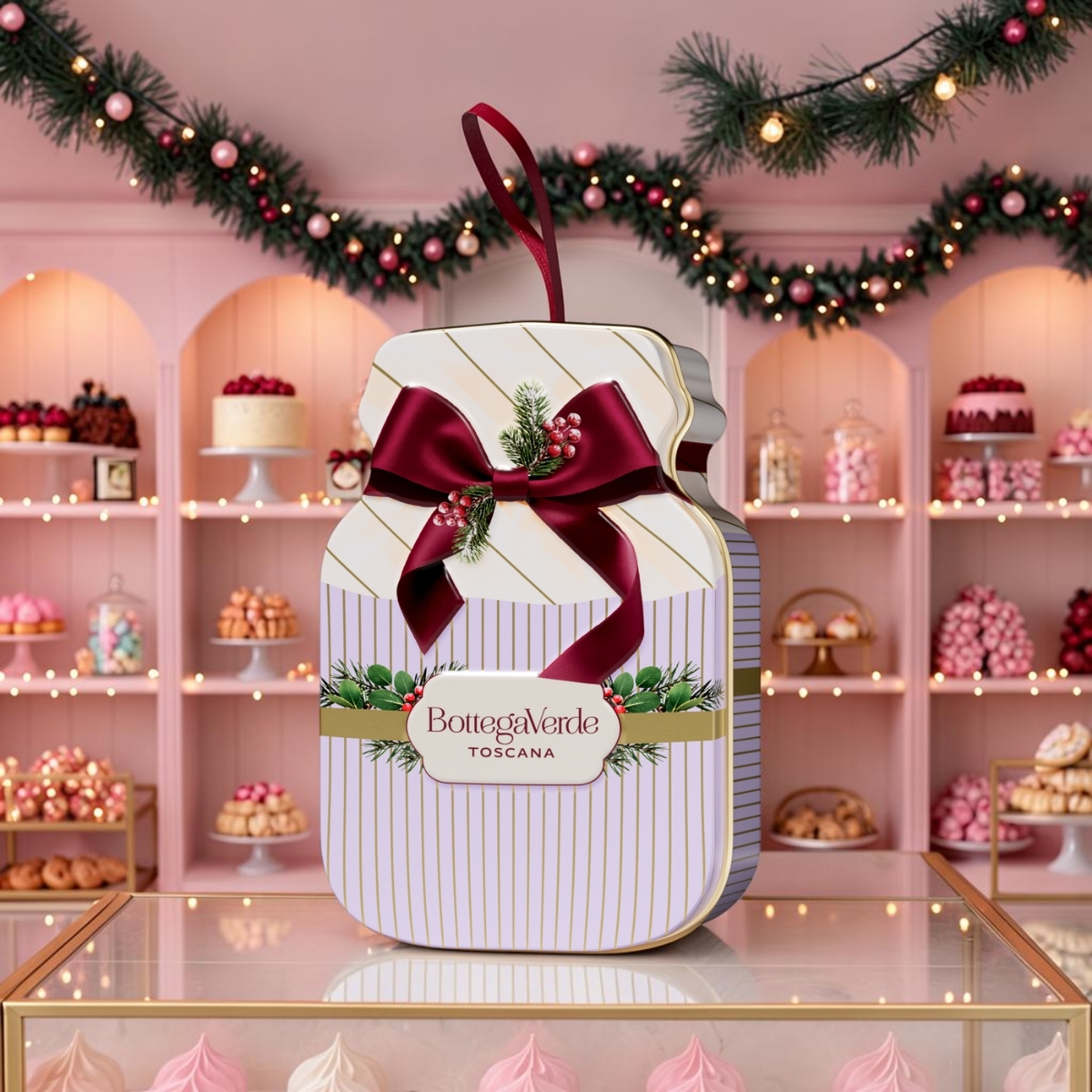 Christmas gift tin