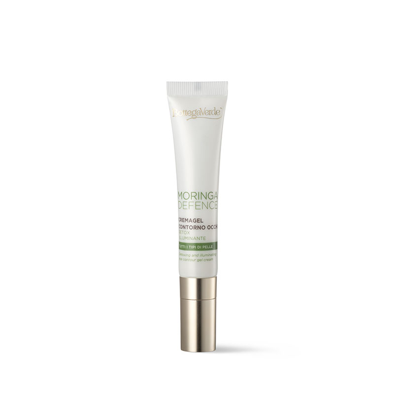 Image of Bottega Verde MORINGADEFENCE - Cremagel contorno occhi, detox, illuminante, con olio di Moringa e Oxygeskin® - tutti i tipi di pelle - età 40+