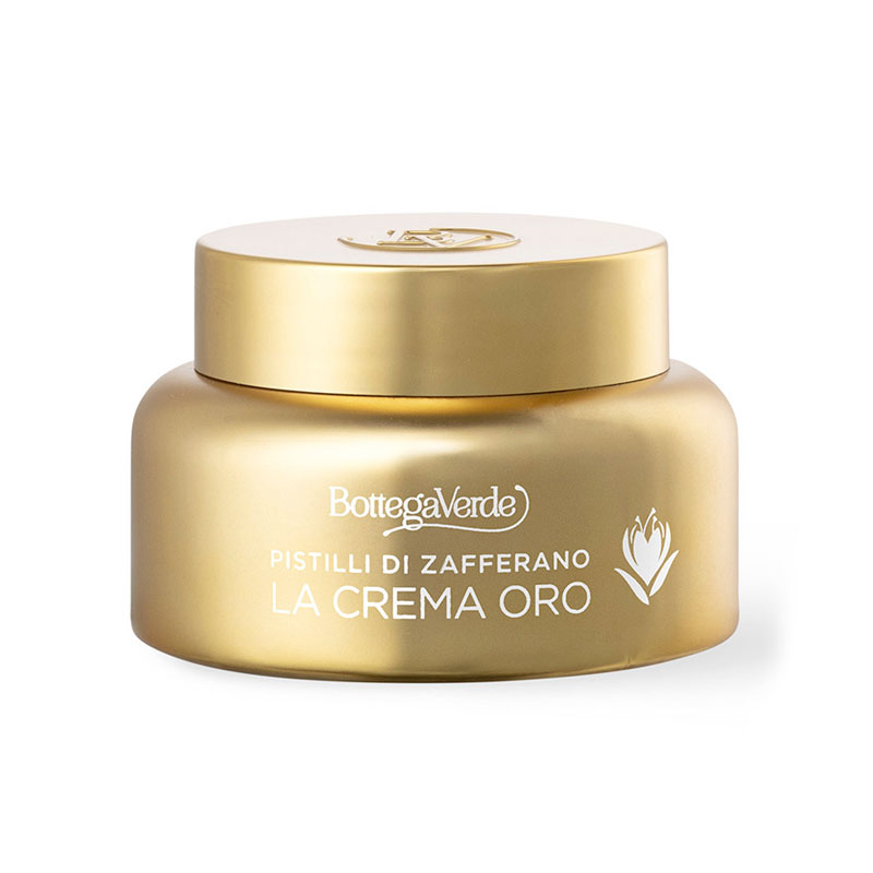 Pistilli di Zafferano - La crema oro - Trattamento viso giorno e notte - antietà globale - con pistilli di Zafferano e Sun'Chronize a base di fiori di Zafferano - tutti i tipi di pelle