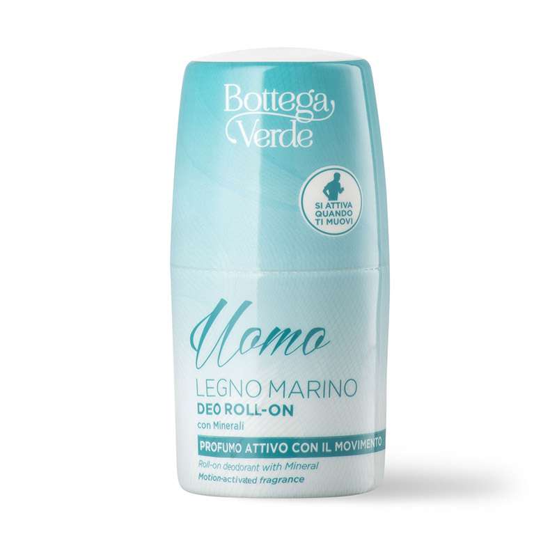 Legno Marino Deodorante roll on con Minerali profumo attivo con il movimento