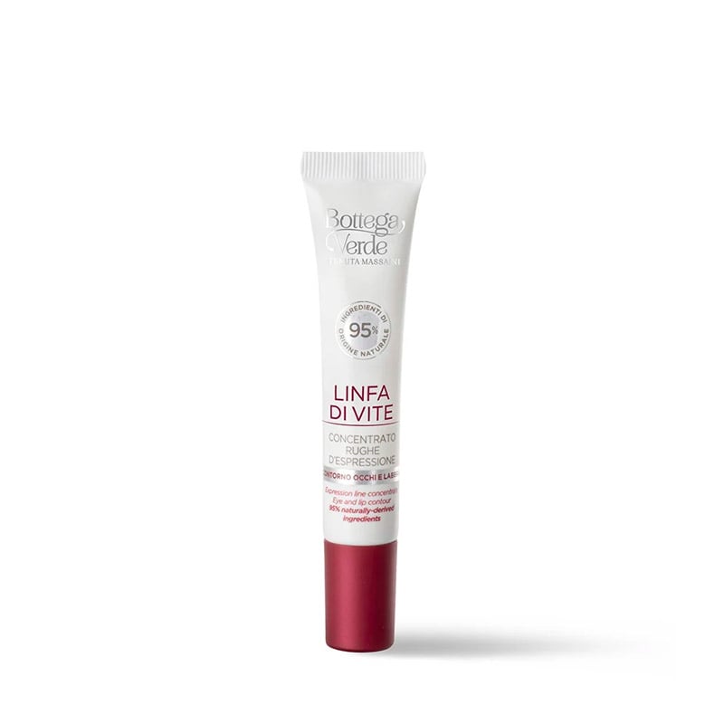 Linfa di Vite - Expression lines reducing concentrate - smoothing action - with Vine Sap and Acmella Oleracea (10 ml) - eye and lip contour