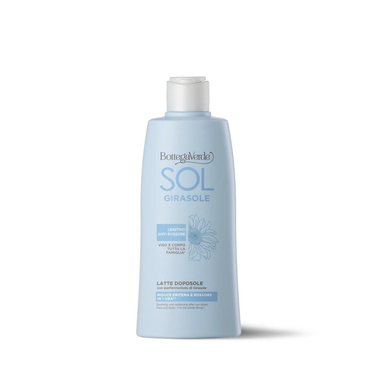Soothing, anti-reddening after sun lotion - face and body - with hyperfermented Sunflower extract from Tenuta Bottega Verde (200 ml)