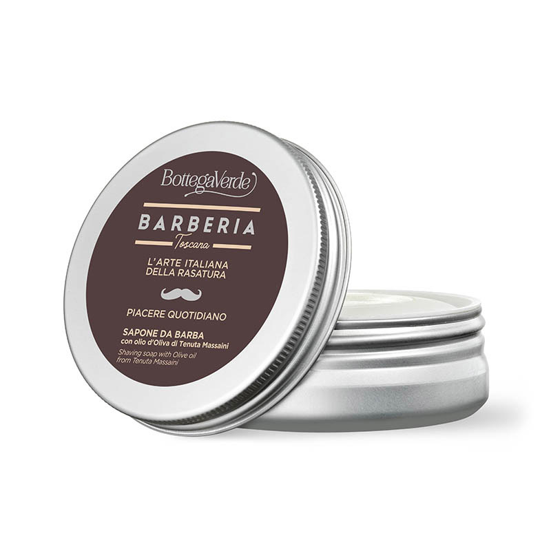 Barberia Toscana - Shaving soap with olive oil from Tenuta Massaini (100 g)