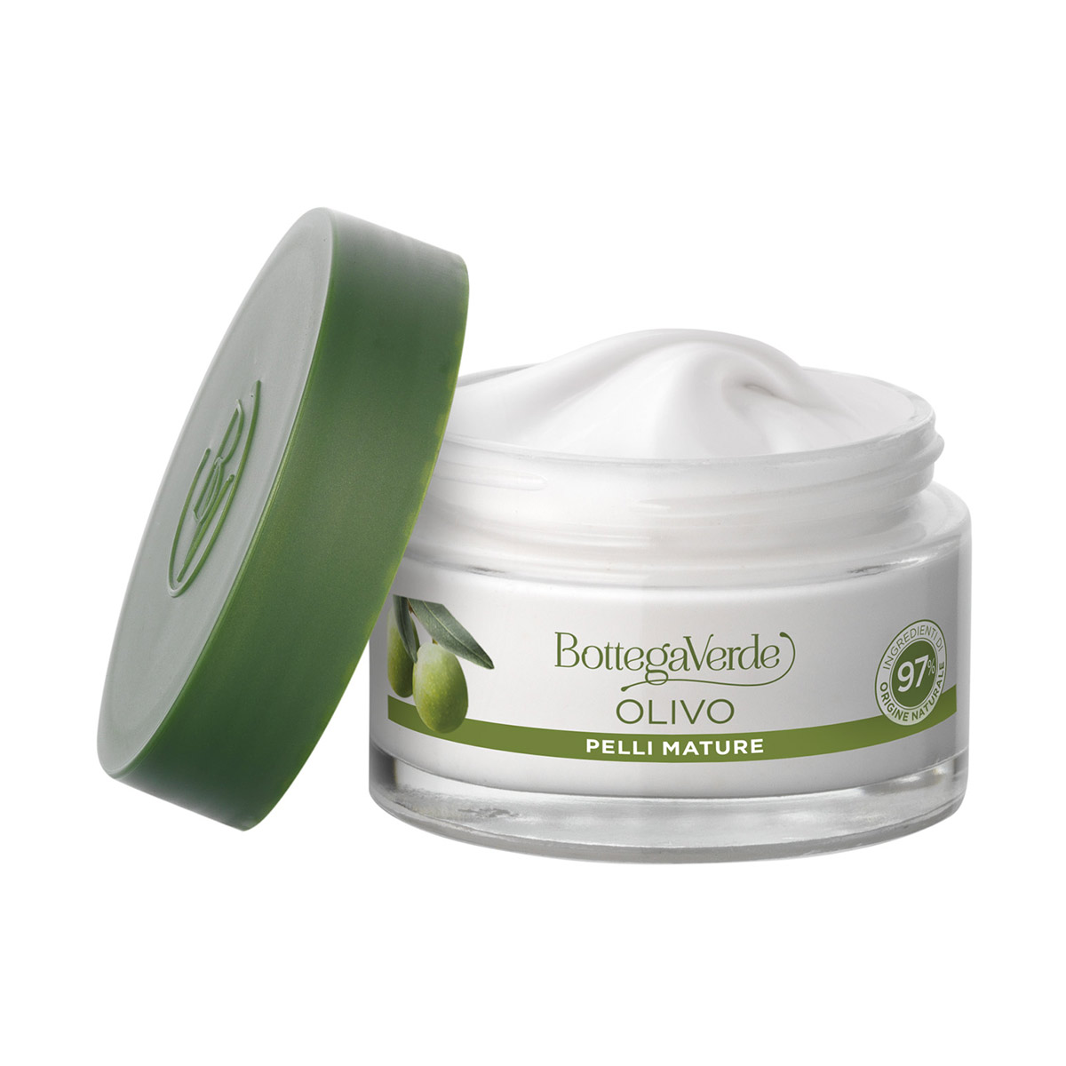 OLIVO - Crema facial para pieles maduras, con aceite de Oliva de Tenuta Massaini (50 ml) - piel nutrida y más compacta