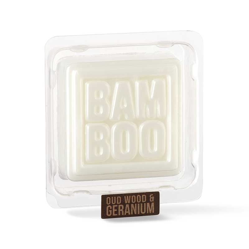 BAMBOO - Oud Wood & Geranium - Cialda in cera di soia