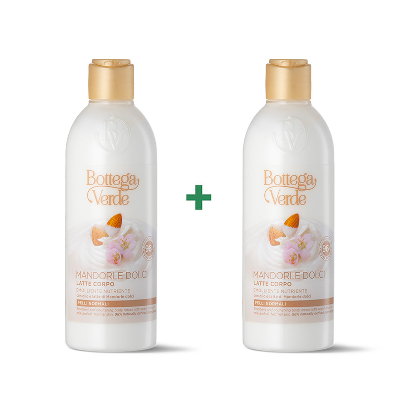 Offer 2 pieces - Body lotion - emollient and nourishing - with Sweet Almond milk and oil (250 ml) - normal skin