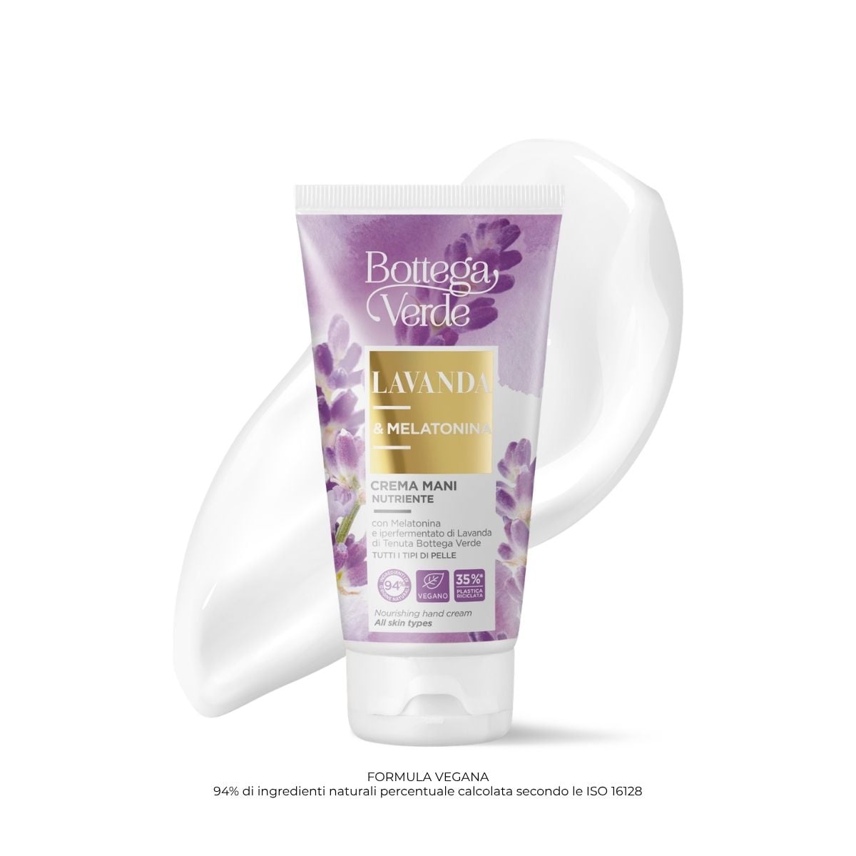 Nourishing hand cream- with Melatonin and hyperfermented Lavender extract from Tenuta Bottega Verde (75 ml) - for all skin types