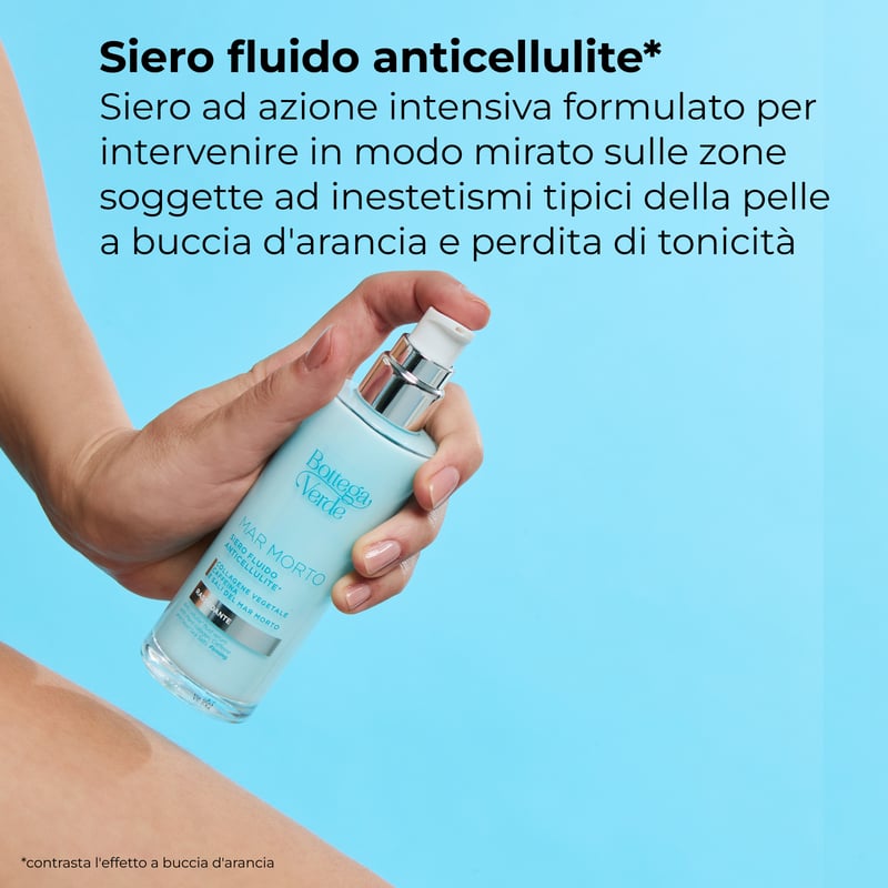 MAR MORTO - Siero fluido anticellulite* - Collagene vegetale, Caffeina e Sali del Mar Morto - rassodante