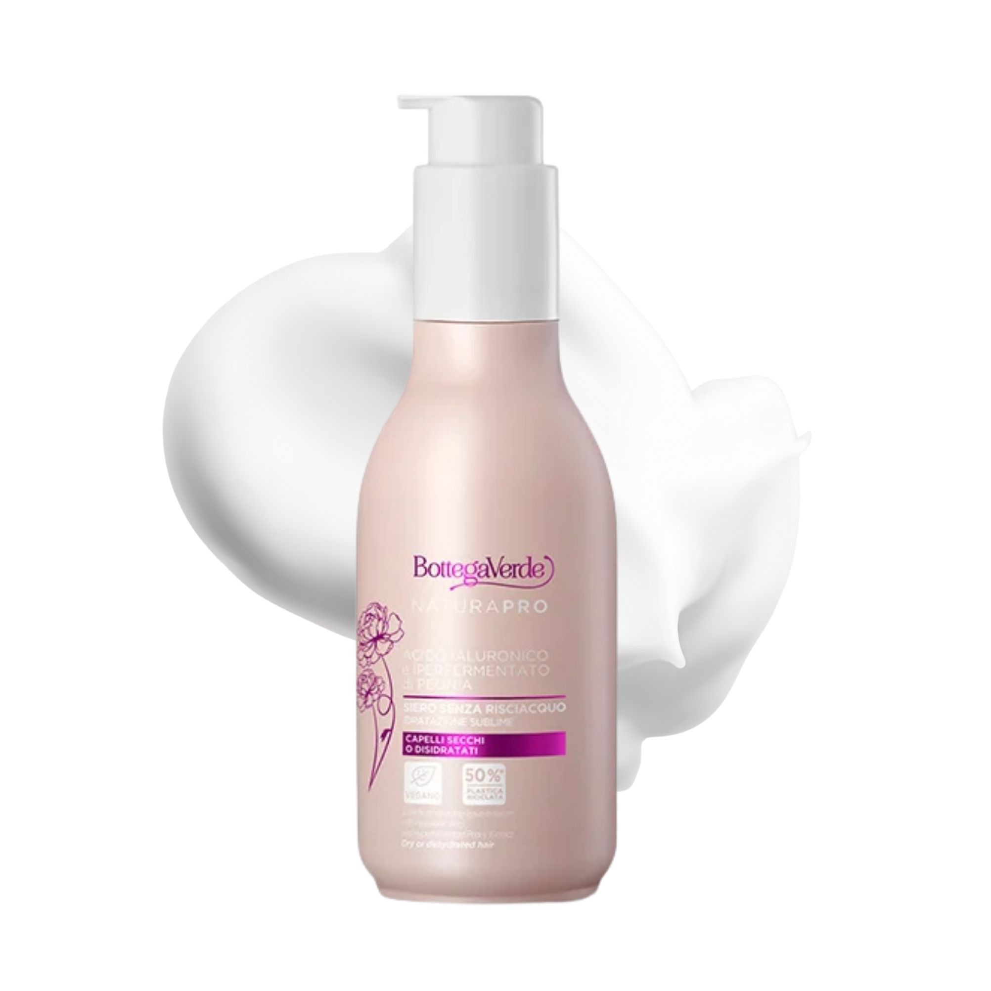 Hyaluronic Acid and Hyperfermented Peony Extract - Leave-in serum - sublime moisturizing (100 ml) - dry or dehydrated hair