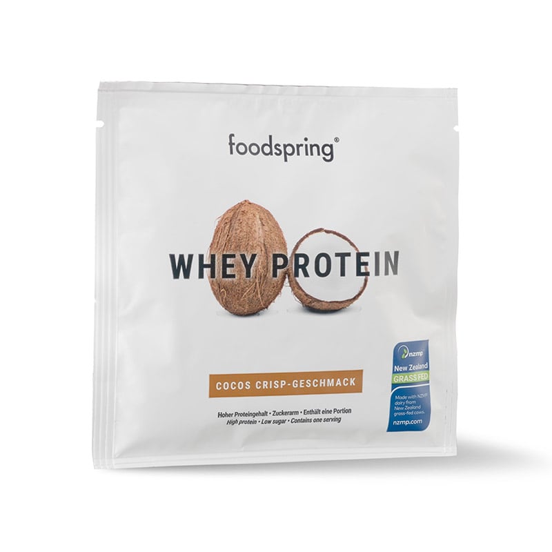 FOODSPRING Whey Protein Bustina monodose Cocco