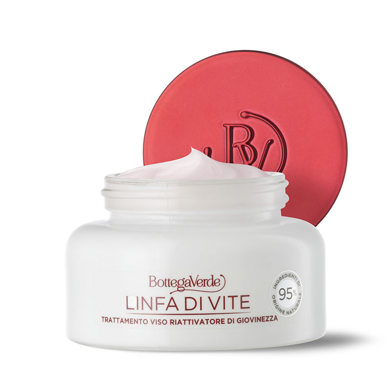 Linfa di Vite - Youth re-activator day and night face treatment - with Vine Sap and a Red Grape phytocomplex from Tenuta Massaini (50 ml) - all skin types