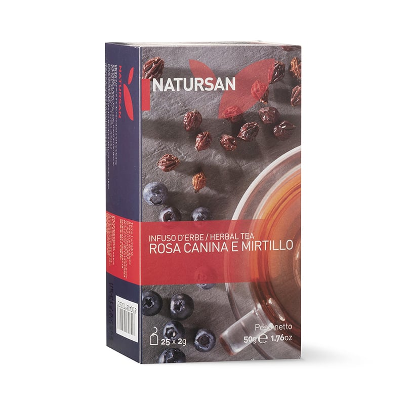 NATURSAN - Infuso d'erbe Rosa Canina e Mirtillo