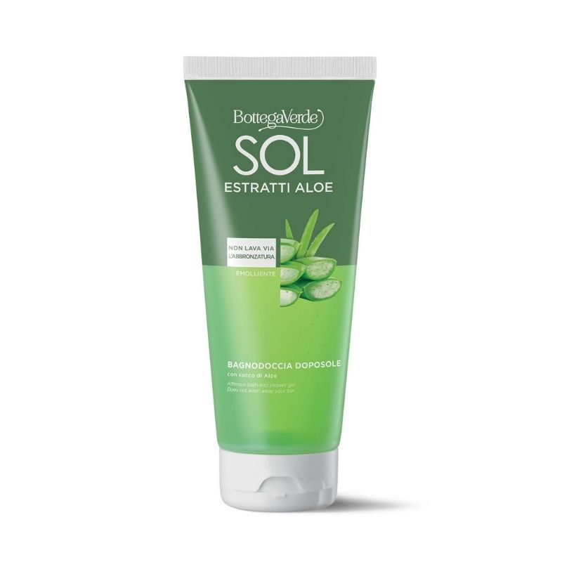 Image of Bottega Verde SOL Estratti Aloe - Bagnodoccia doposole - non lava via l'abbronzatura - con succo di Aloe - emolliente013