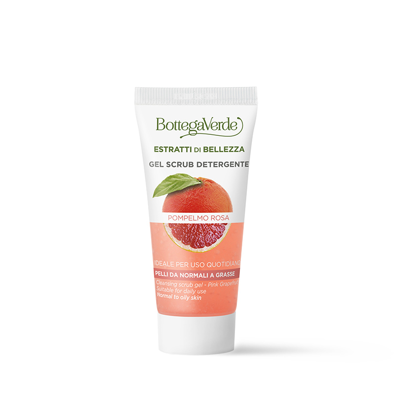 Estratti di bellezza - Gel scrub detergente - Pompelmo Rosa - ideale per uso quotidiano - pelli da normali a grasse