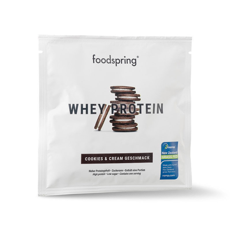 FOODSPRING Whey Protein Bustina monodose Cookies