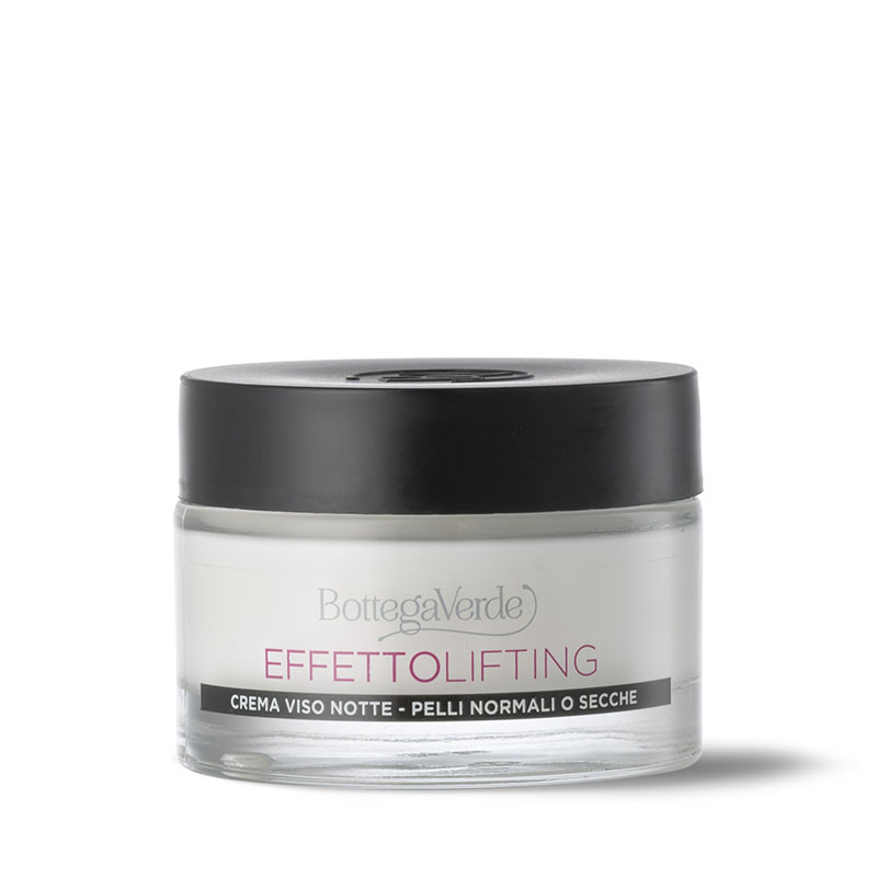 Effetto Lifting - Anti-ageing night cream, instant* lifting effect, with hyaluronic acid and Lotus flower extract (50 ml) - for normal and dry skin